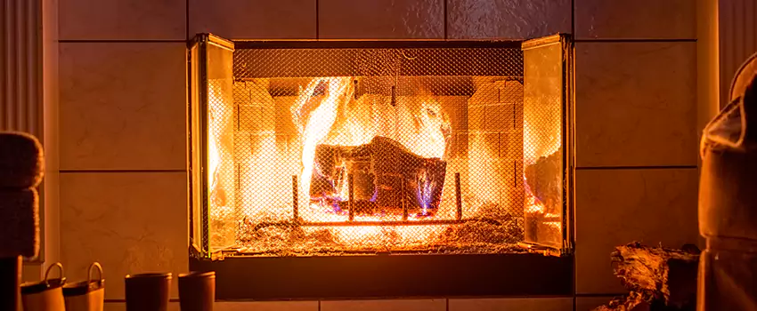 Mendota Hearth Landscape Fireplace Installation in Louisville, Colorado