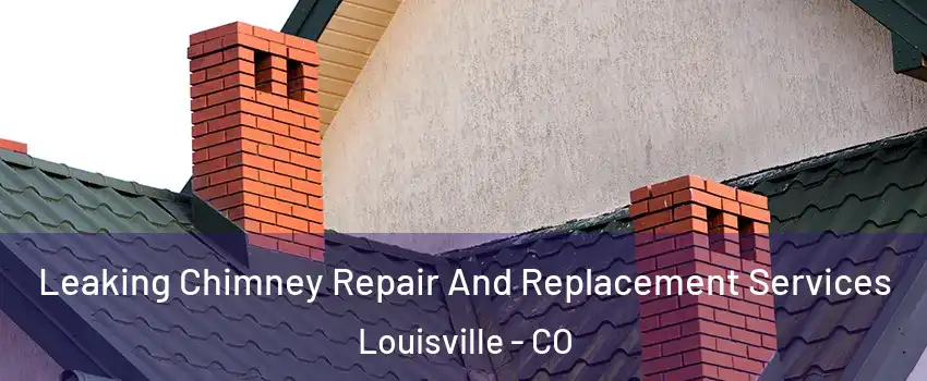  Leaking Chimney Repair And Replacement Services Louisville - CO